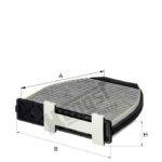 ไส้กรองแอร์รถยนต์ E2954LC03 - HENGST เบนซ์ W204 W212 C218 A/C207 / E2954LC03 - HENGST CABIN FILTER BENZ W204 W212 C218 A/C207