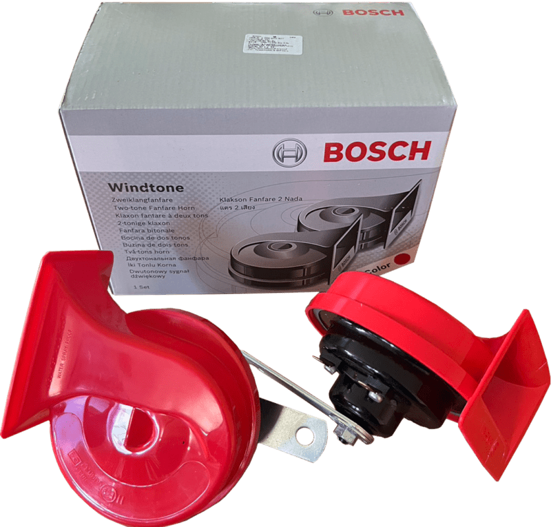 แตรหอยโข่ง W90 (12V) สีแดง
